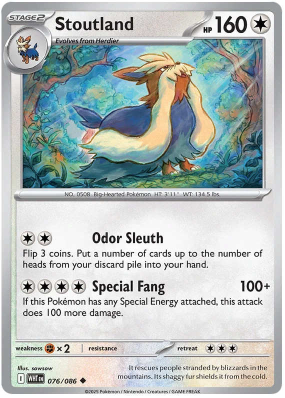 Stoutland (076/086) - White Flare