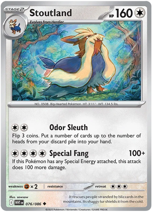 Stoutland (076/086) - White Flare