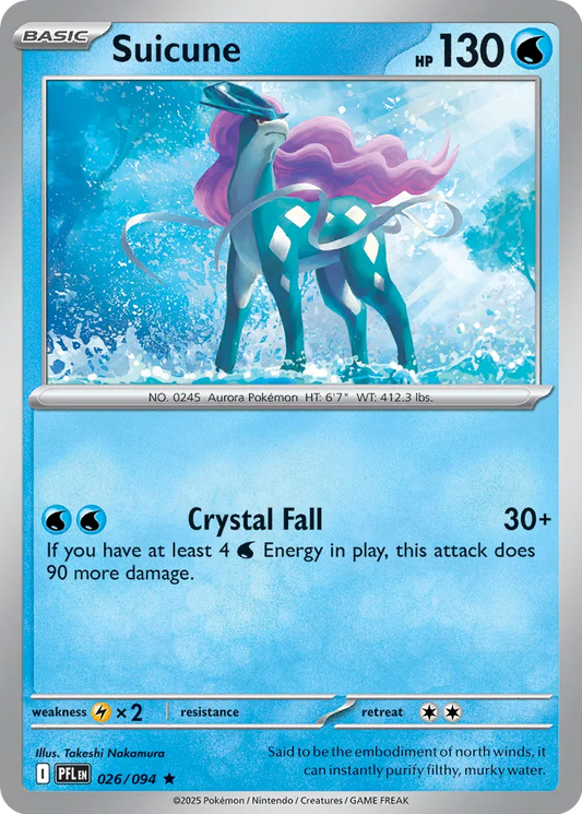 Suicune Holo (026/094) - Phantasmal Flames