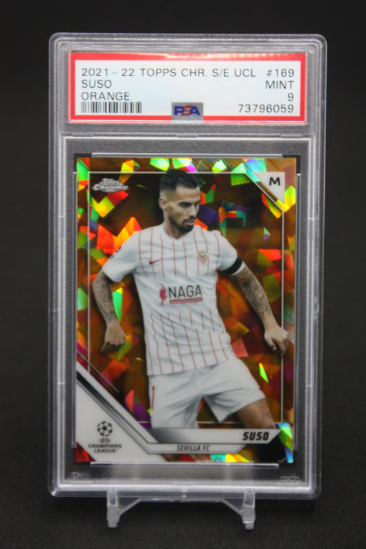 Suso #169 - 2021 Topps Chrome UEFA Champions League - PSA 9