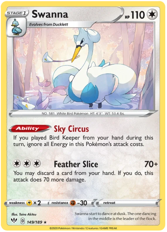 Swanna (149/189) - Darkness Ablaze
