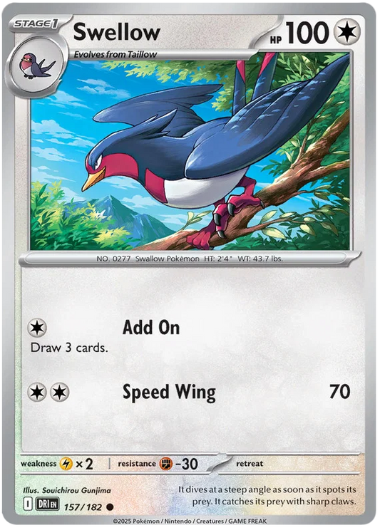 Swellow (157/182) - Destined Rivals