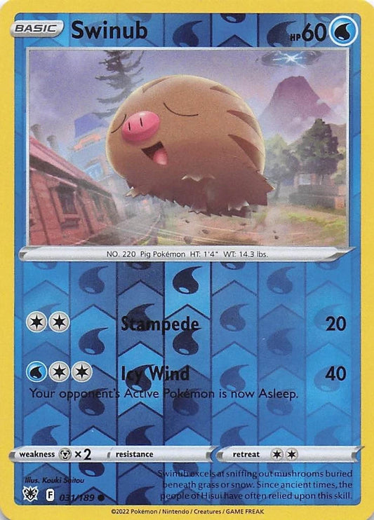 Swinub Reverse Holo (031/189) - Astral Radiance
