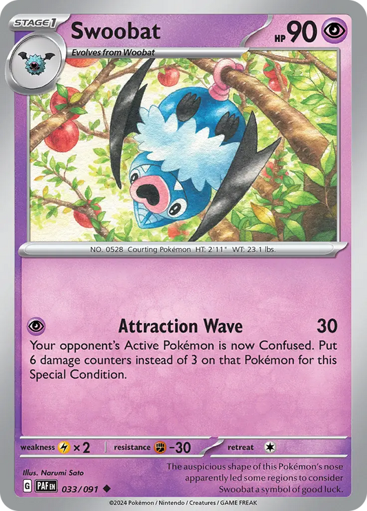 Swoobat (033/091) - Paldean Fates