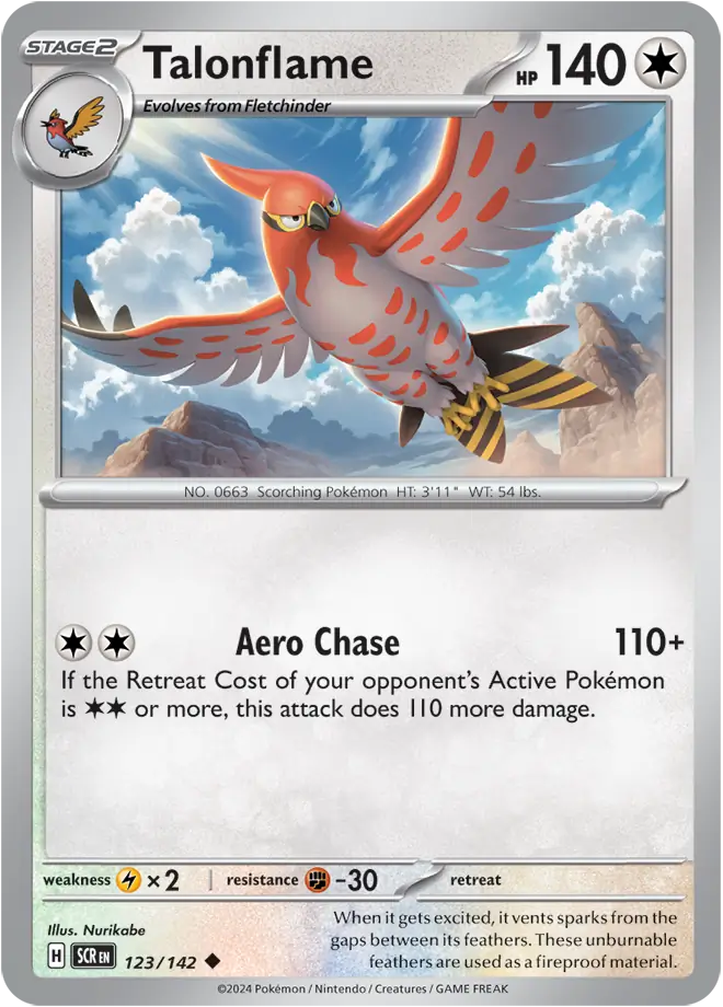 Talonflame [Reverse Holo] (123/142) - Stellar Crown