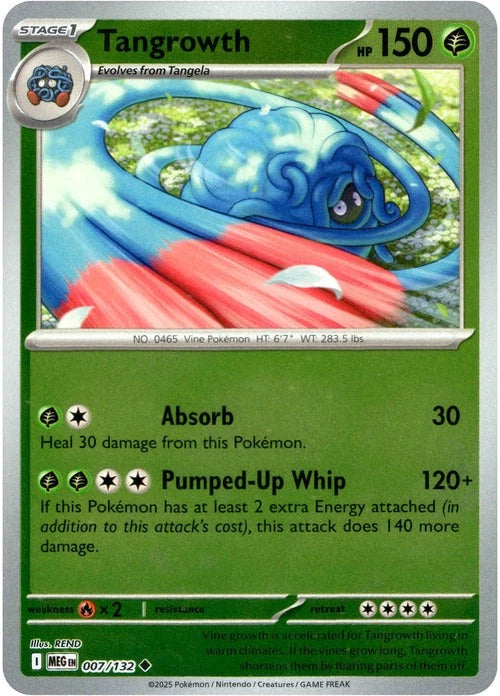 Tangrowth Reverse Holo (007/132) - Mega Evolution