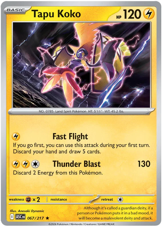 Tapu Koko [Holo] (067/217) - Ascended Heroes