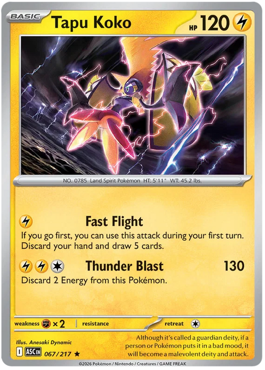 Tapu Koko [Holo] (067/217) - Ascended Heroes