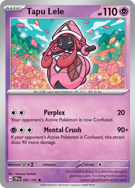 Tapu Lele [Reverse Holo] (092/191) - Surging Sparks