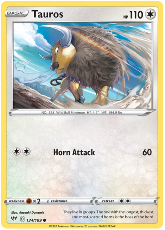 Tauros (134/189) - Darkness Ablaze