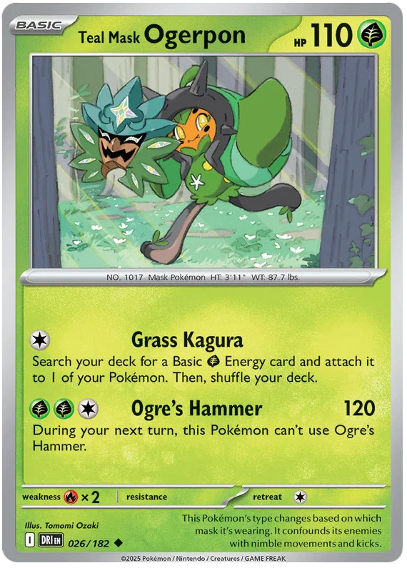 Teal Mask Ogerpon (026/182) - Destined Rivals