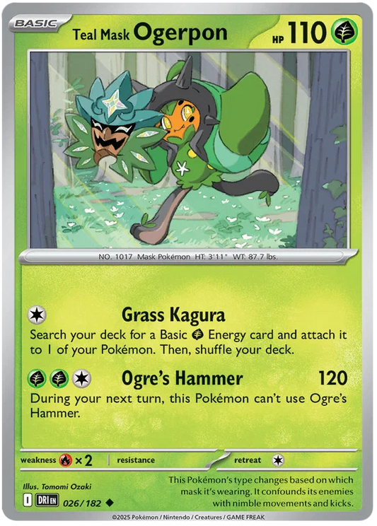 Teal Mask Ogerpon (026/182) - Destined Rivals