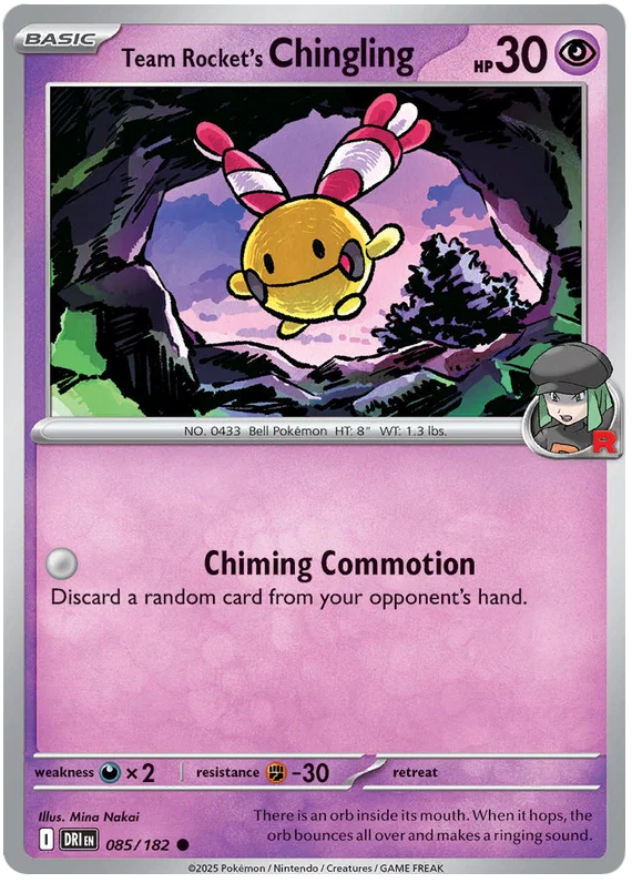 Team Rocket's Chingling (085/182) - Destined Rivals