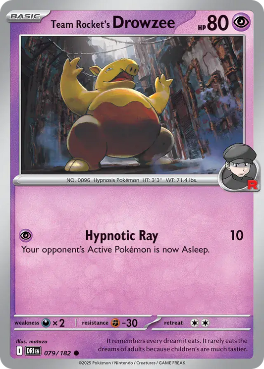 Team Rocket's Drowzee (079/182) - Destined Rivals