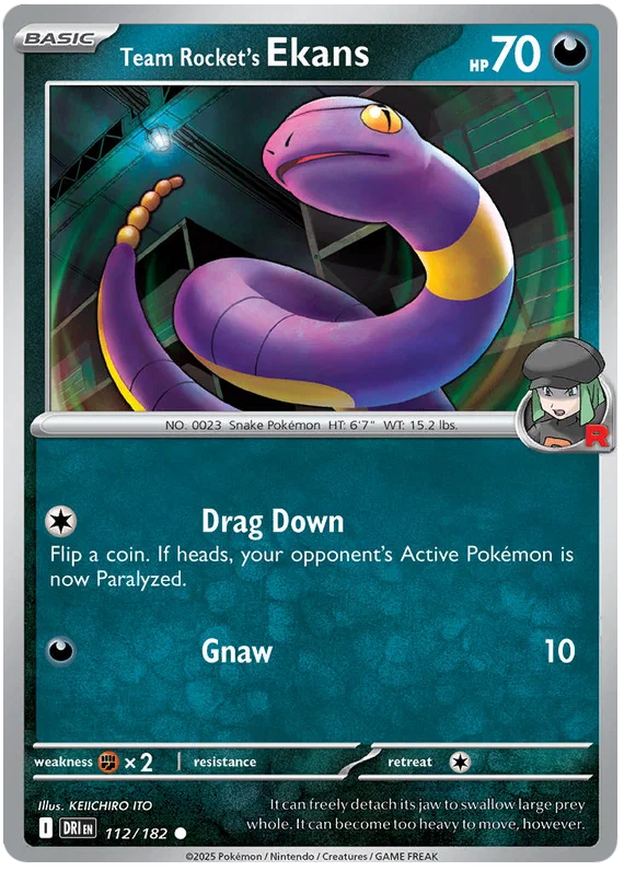 Team Rocket's Ekans (112/182) - Destined Rivals