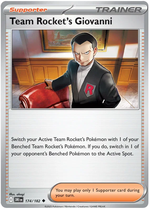 Team Rocket's Giovanni (174/182) - Destined Rivals