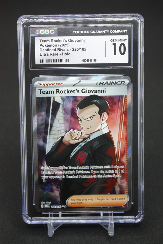 Team Rocket's Giovanni (225/182) - Destined Rivals - CGC 10