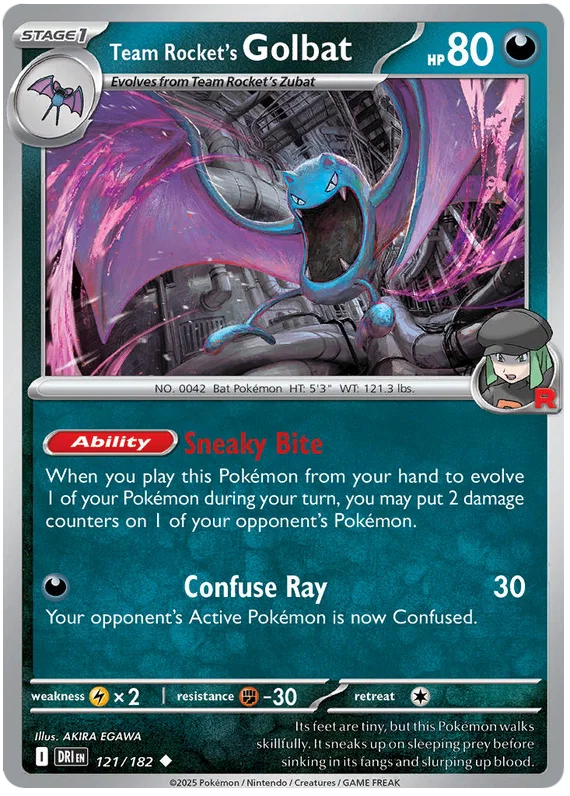 Team Rocket's Golbat (121/182) - Destined Rivals
