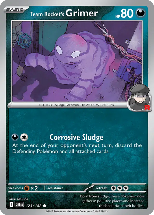 Team Rocket's Grimer (123/182) - Destined Rivals