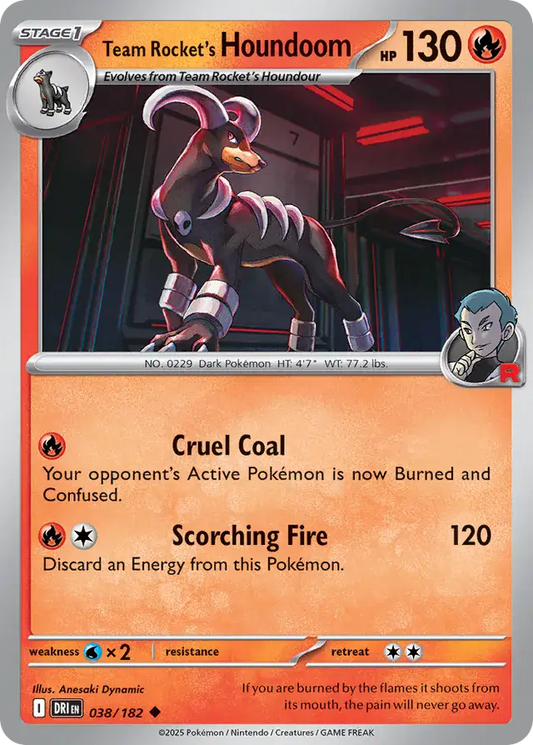 Team Rocket's Houndoom (038/182) - Destined Rivals