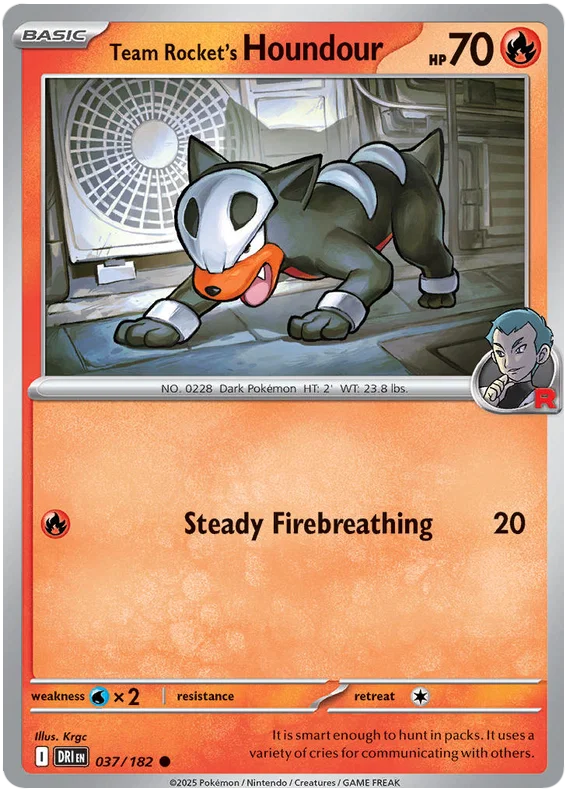 Team Rocket's Houndour (037/182) - Destined Rivals