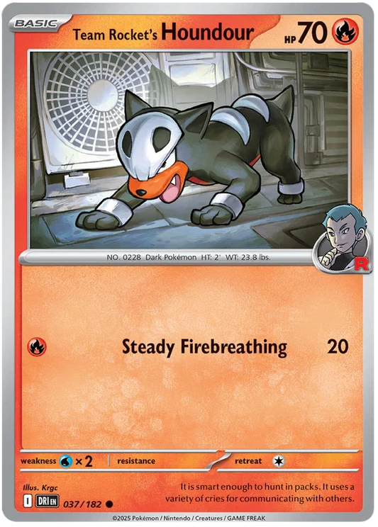 Team Rocket's Houndour (037/182) - Destined Rivals