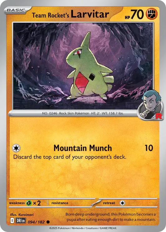 Team Rocket's Larvitar (094/182) - Destined Rivals