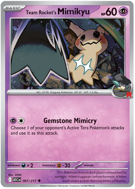 Team Rocket's Mimikyu (097/217) - Ascended Heroes