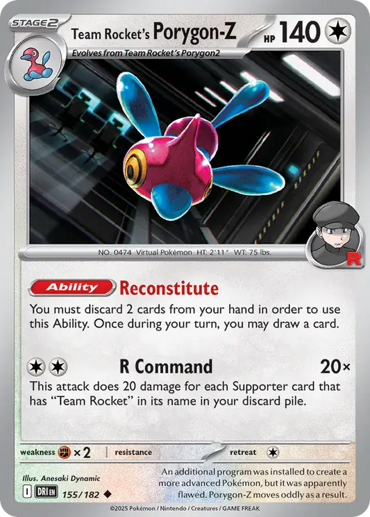 Team Rocket's Porygon-Z (155/182) - Destined Rivals