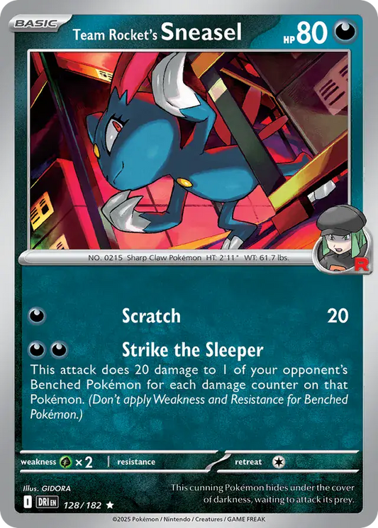 Team Rocket's Sneasel Holo (128/182) - Destined Rivals
