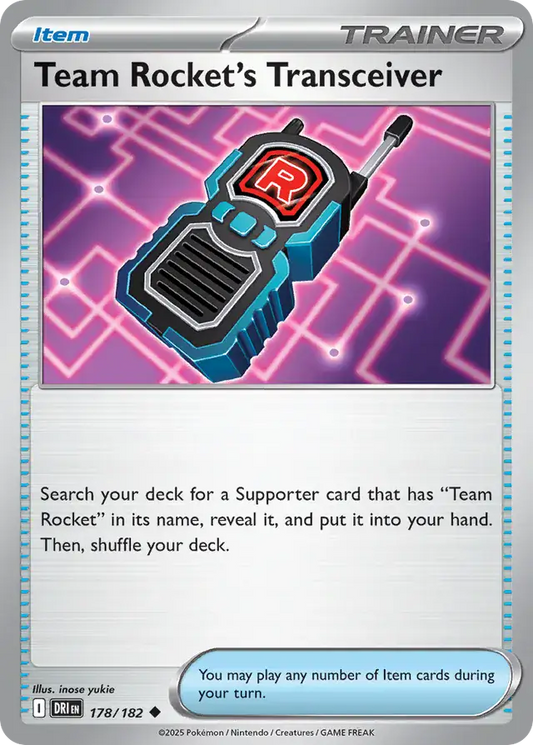 Team Rocket's Transceiver (178/182) - Destined Rivals