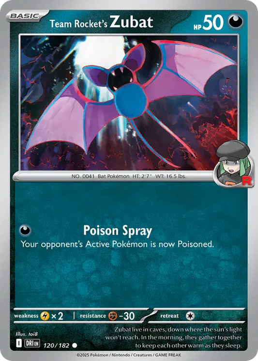 Team Rocket's Zubat (120/182) - Destined Rivals