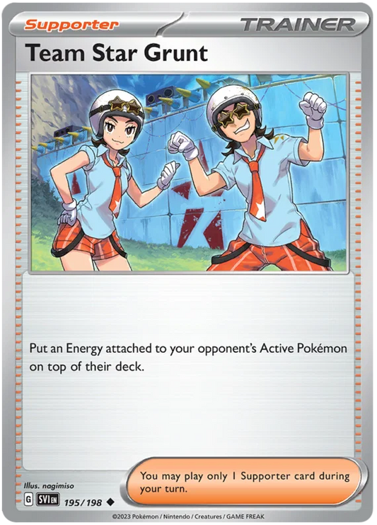 Team Star Grunt (195/198) - Scarlet & Violet