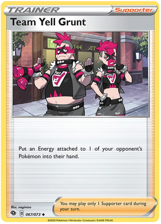 Team Yell Grunt [Reverse Holo] (067/073) - Champion's Path