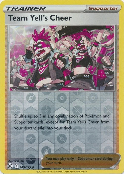 Team Yell's Cheer Reverse Holo (149/172) - Brilliant Stars