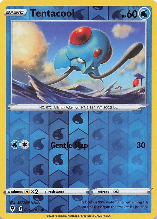 Tentacool Reverse Holo (026/203) - Evolving Skies
