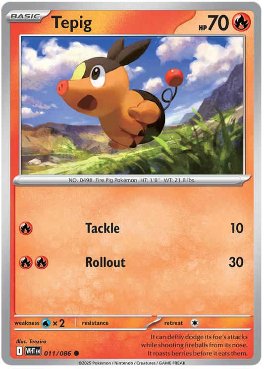 Tepig (011/086) - White Flare