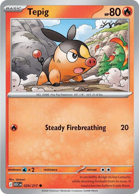 Tepig [Energy Reverse Holo] (029/217) - Ascended Heroes