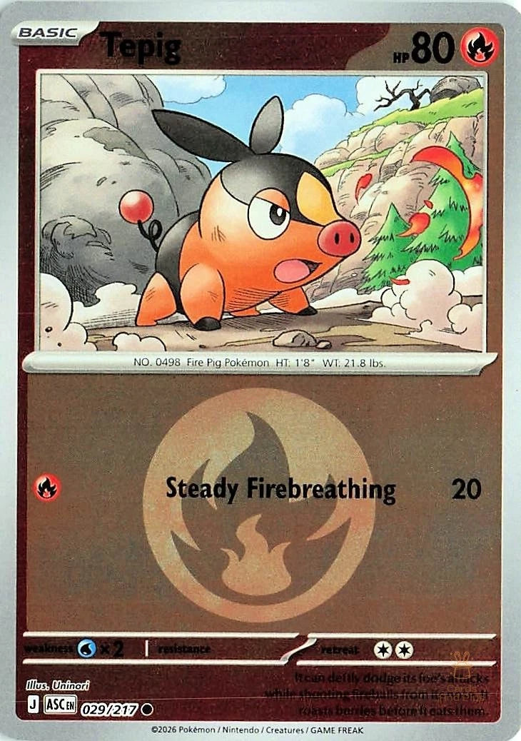 Tepig Energy Reverse Holo (029/217) - Ascended Heroes
