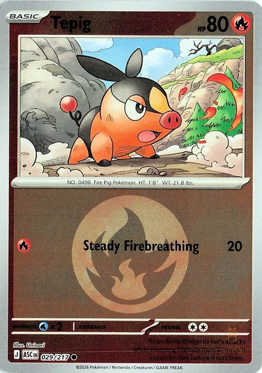 Tepig Energy Reverse Holo (029/217) - Ascended Heroes