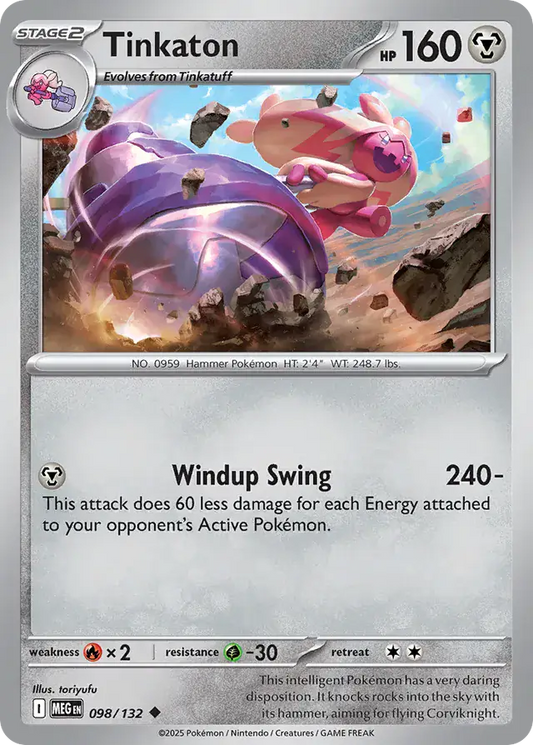 Tinkaton [Reverse Holo] (098/132) - Mega Evolution