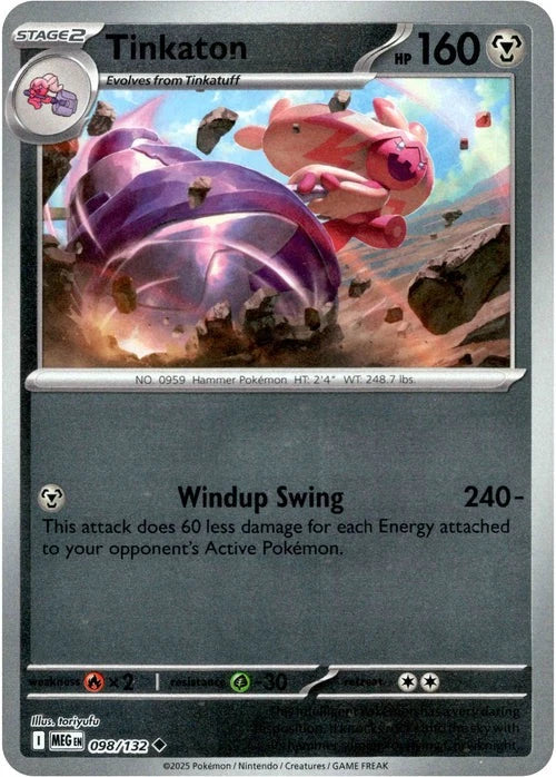 Tinkaton Reverse Holo (098/132) - Mega Evolution