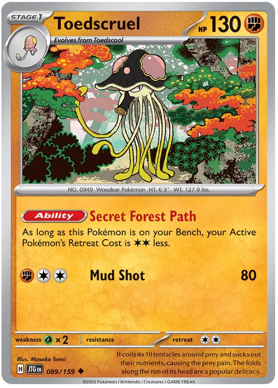 Toedscruel [Reverse Holo] (089/159) - Journey Together
