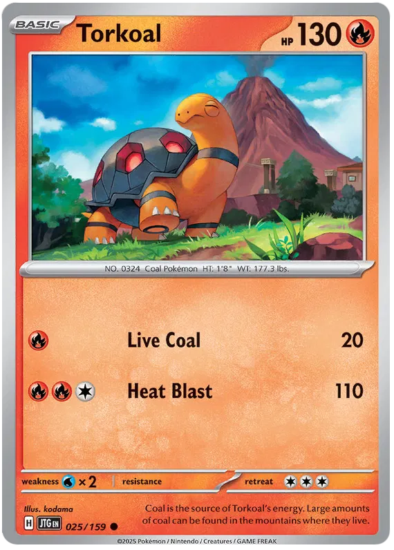 Torkoal [Reverse Holo] (025/159) - Journey Together