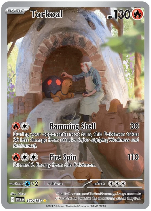 Torkoal (172/167) Illustration Rare - Twilight Masquerade