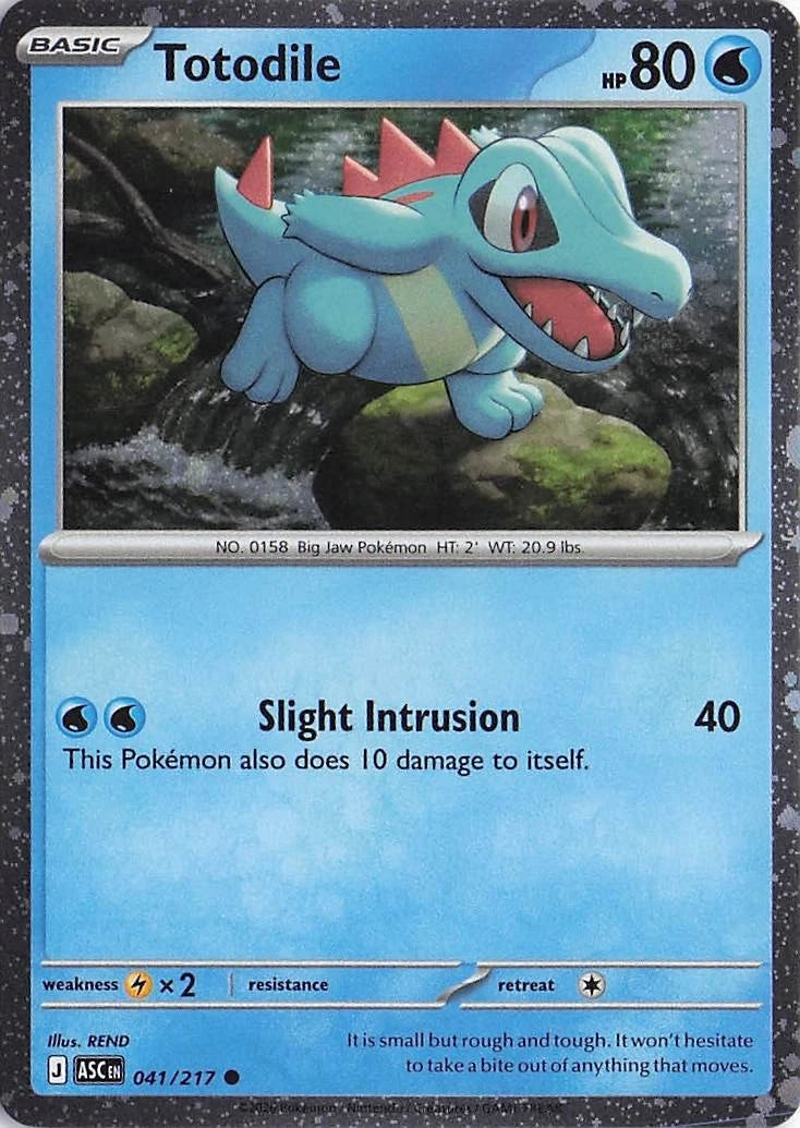 Totodile Cosmos Holo (041/217) - Ascended Heroes