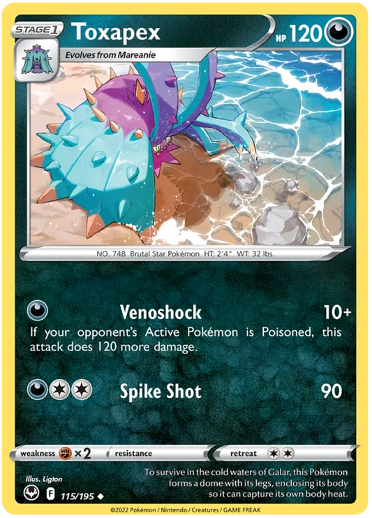 Toxapex (115/195) - Silver Tempest