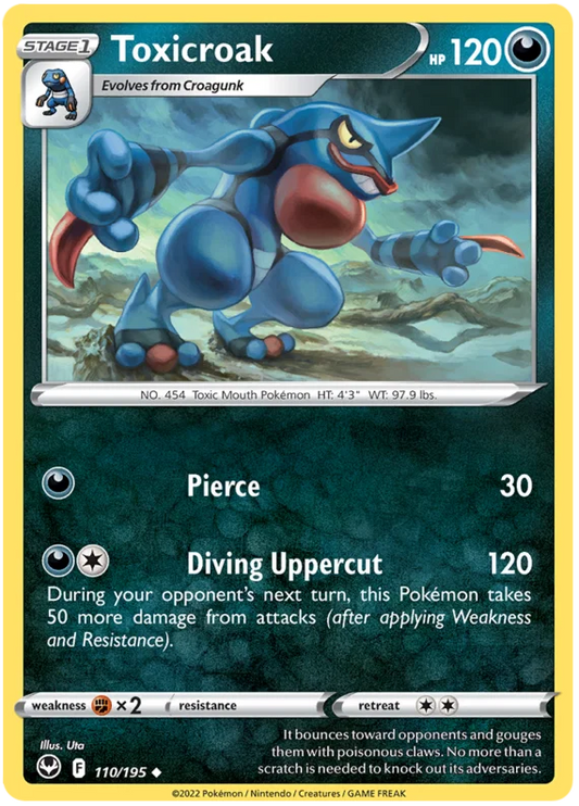 Toxicroak (110/195) - Silver Tempest