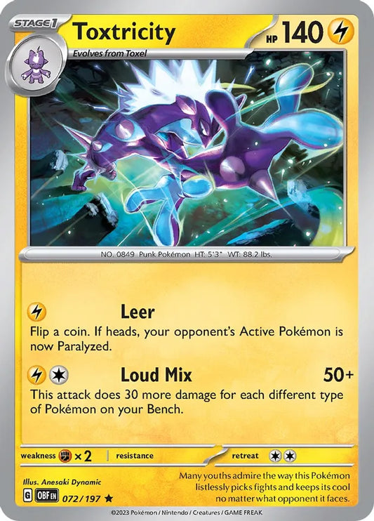 Toxtricity Holo (072/197) - Obsidian Flames