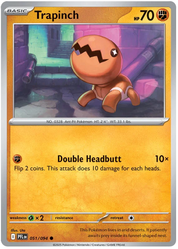 Trapinch [Reverse Holo] (051/094) - Phantasmal Flames